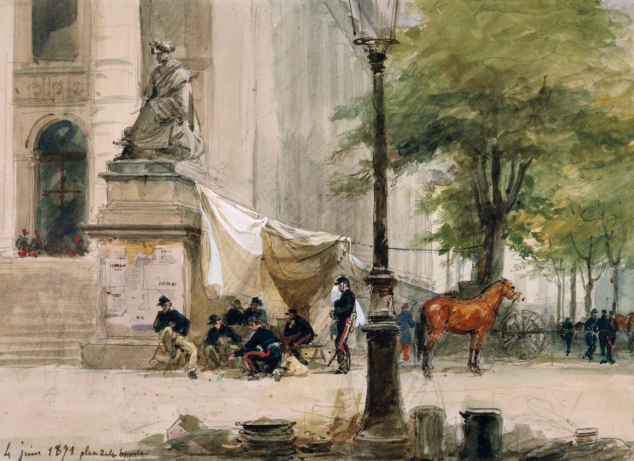 Lejr på Place de la Boure, 4. juni af Isidore Pils