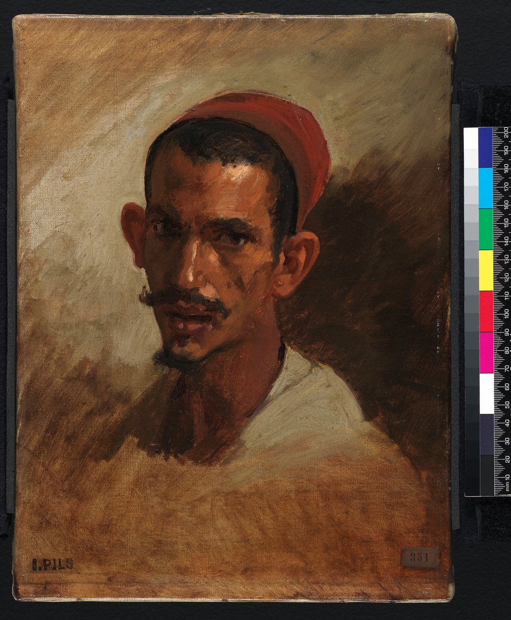 Studie for en ung arabers overhoved, 1860-1862 af Isidore Pils