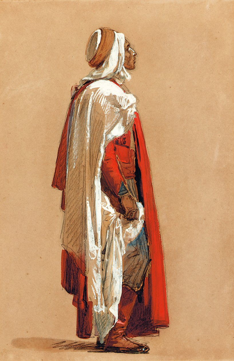 Study of a man in Oriental costumedani af Isidore Pils