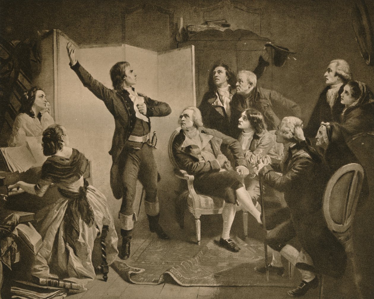 Den første sang af Marseillaise, 1895. af Isidore Pils