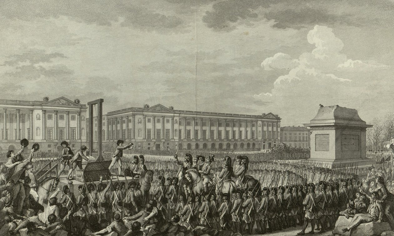 Henrettelse af Ludvig XVI af Isidore Stanislas Helman