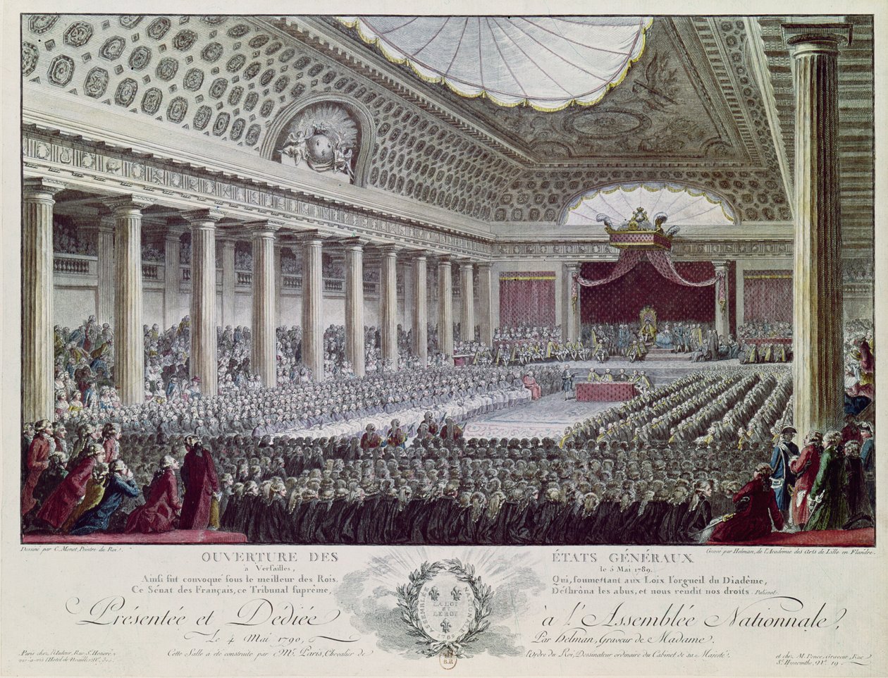 Åbning af generalstænderne i Versailles, 5. maj 1789 af Isidore Stanislas Helman