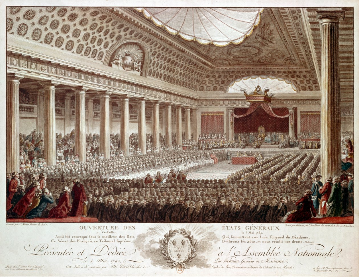 Åbningen af generalstænderne i Versailles ... af Isidore Stanislas Helman