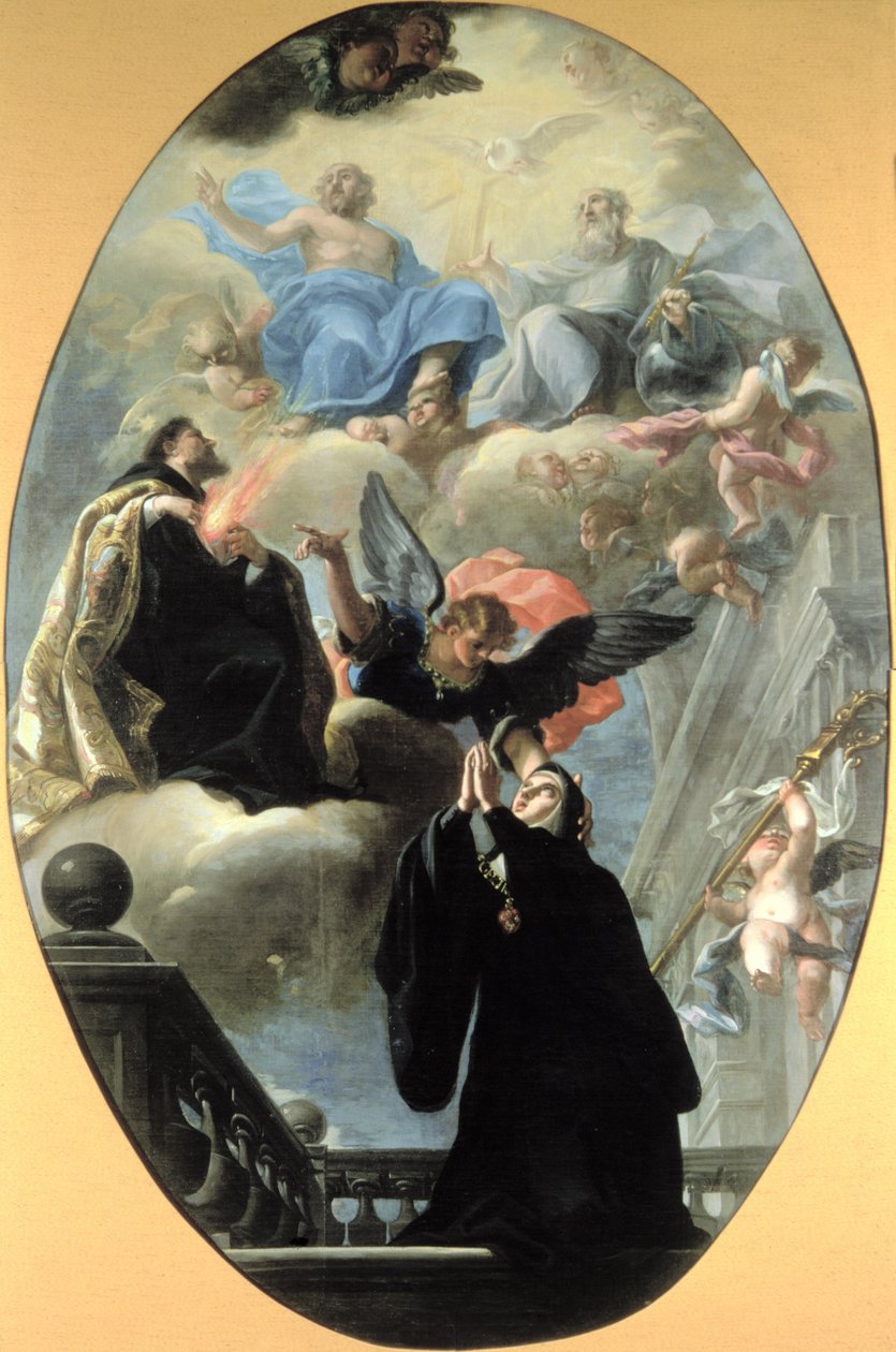 Vision af St. Gertrude af Isidoro Arredondo