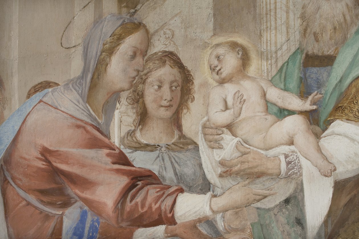 Detalje fra Præsentation af Jesus i templet af Isidoro Bianchi