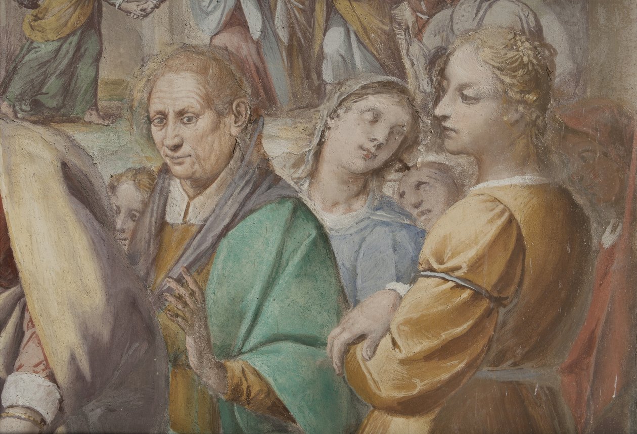Detalje fra Jomfru Marias bryllup, 1634 af Isidoro Bianchi