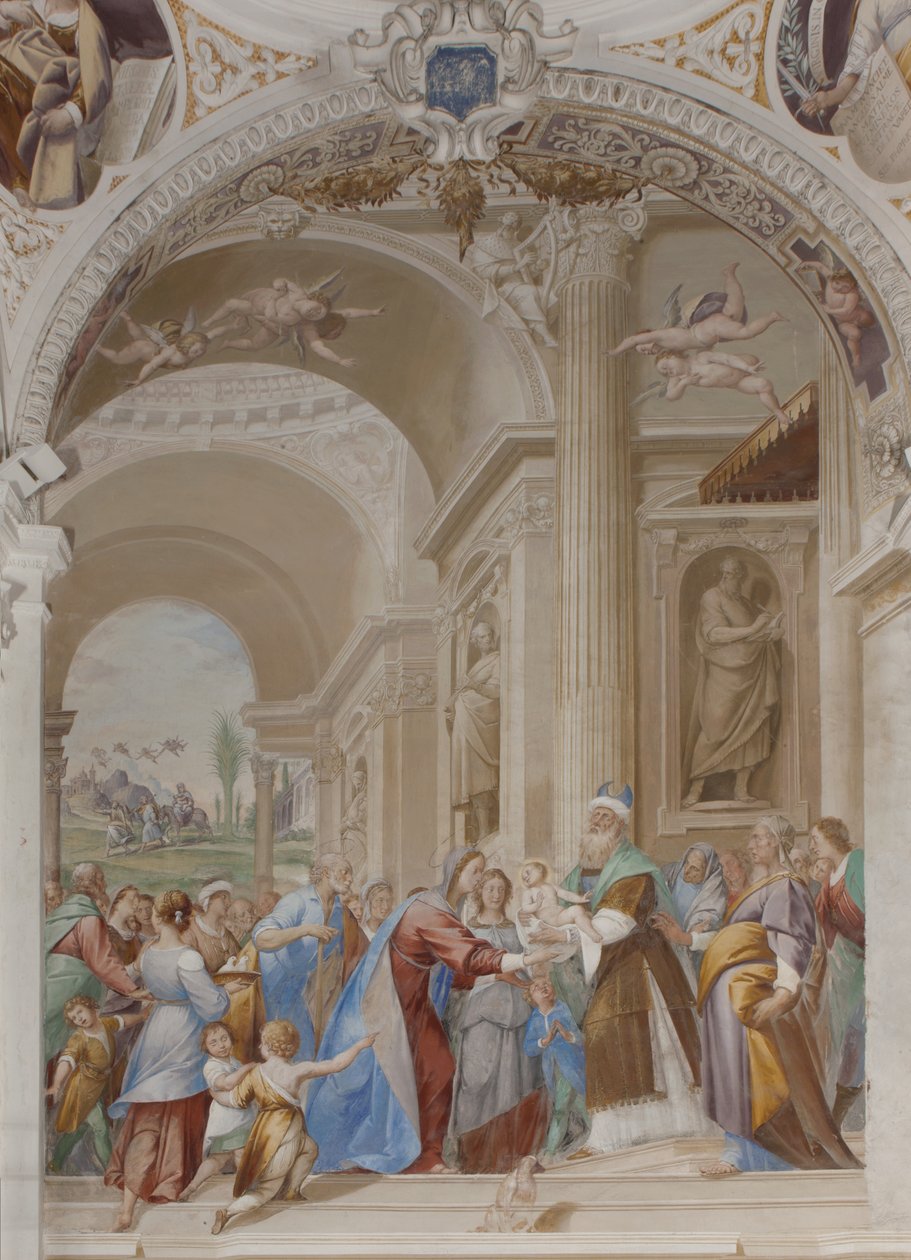 Præsentation af Jesus i templet, 1623-34 af Isidoro Bianchi