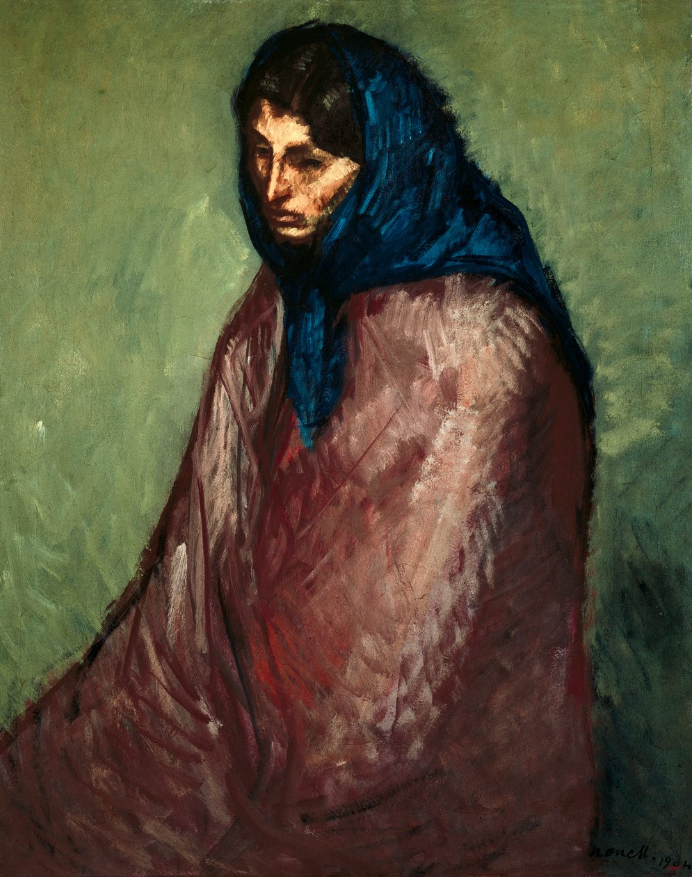 ""Le refuge"" Maleri af Isidre Nonell i Monturiol (1873-1911) 1904 Barcelona. Cataloniens nationale kunstmuseum af Isidro Nonell