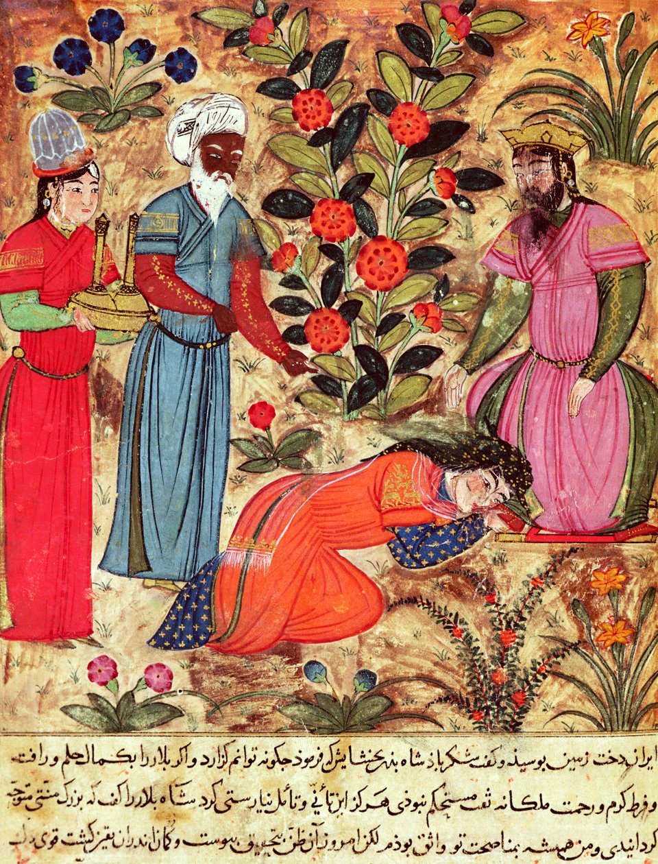 Fol.101 A Woman Bebeeching the Sultan, fra 