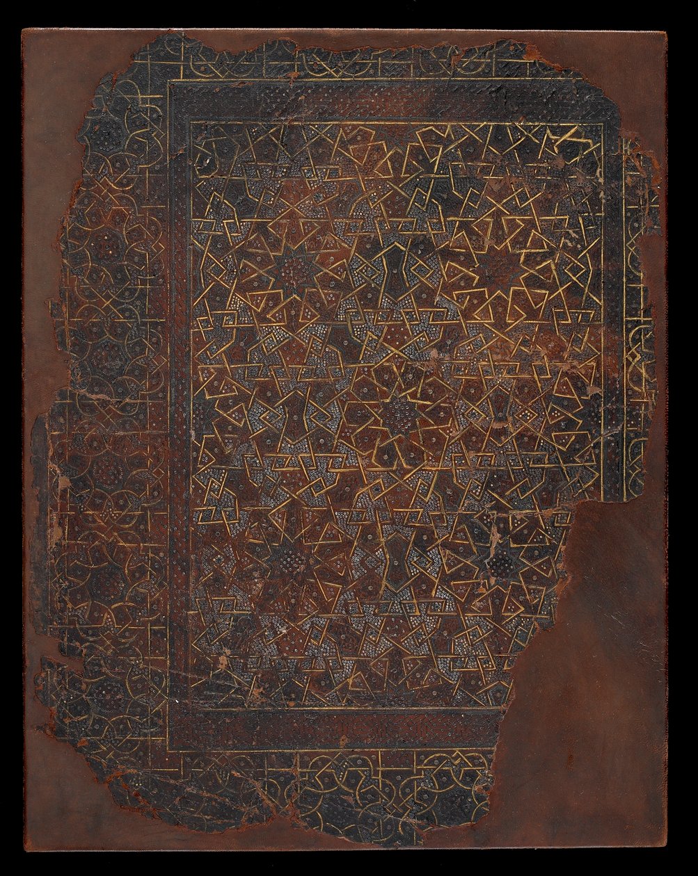 Bogomslag, Egypten eller Syrien, Mamluk-perioden (læder over pasteboards) af Islamic School
