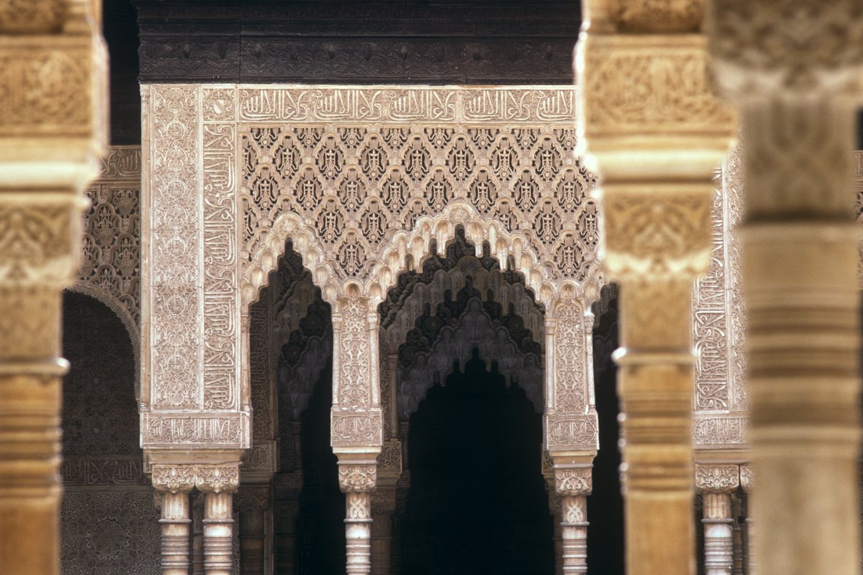 Detalje af buer i Court of Lions (foto) af Islamic School