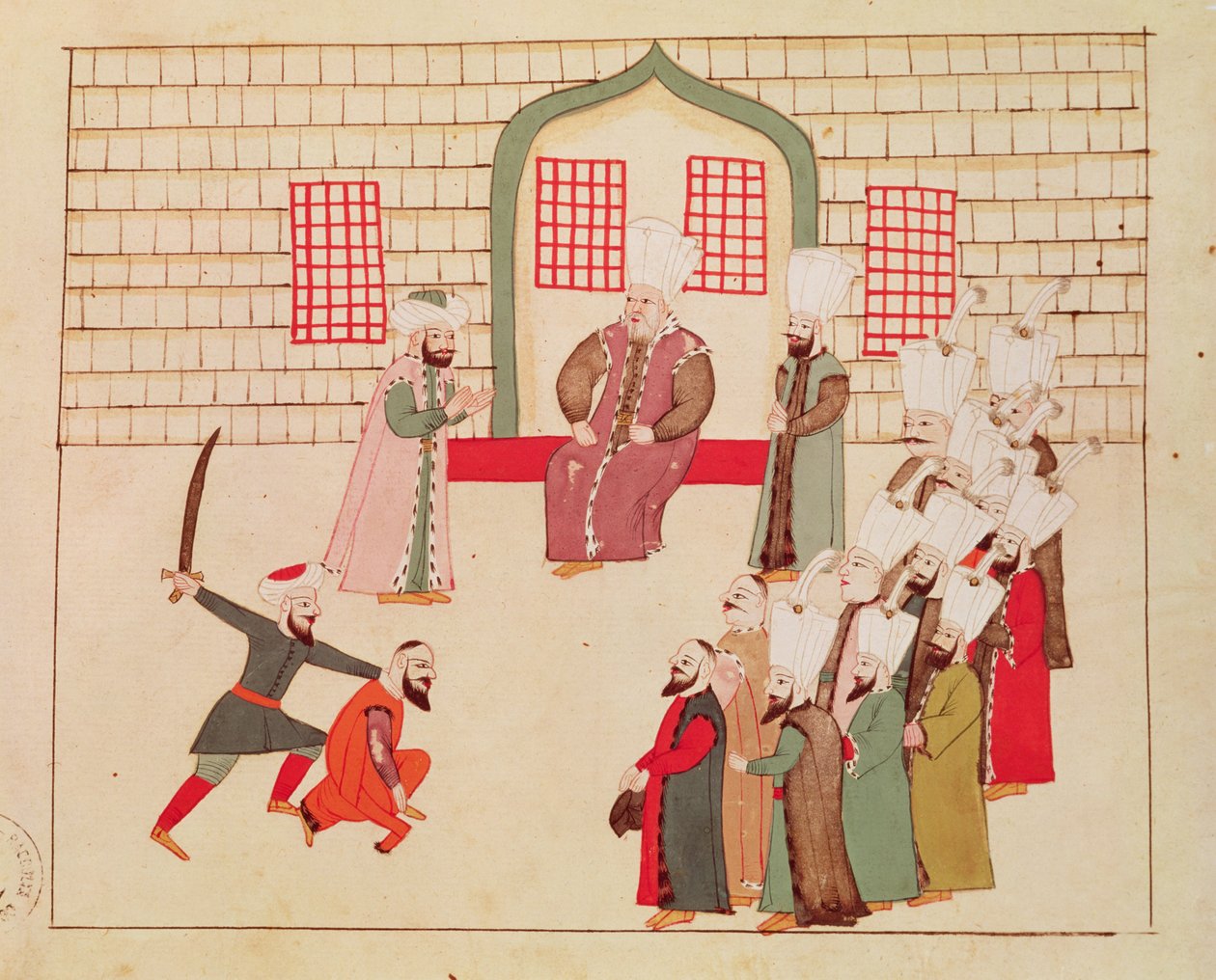 Ms 1671 En vesir ser på en henrettelse af Islamic School