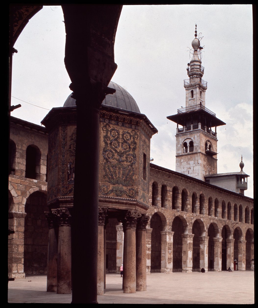 Umayyad-moskeen, også kendt som den store moske i Damaskus (Fotografi) af Islamic School