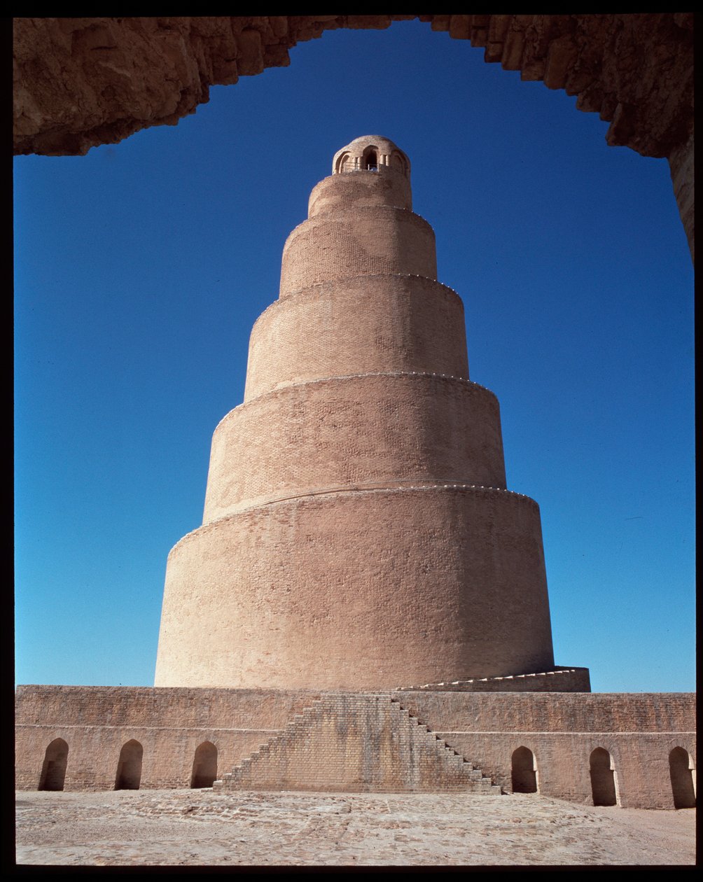Udsigt over den store moské og hans minaret, Malwiya-tårnet, 847-852 af Islamic School