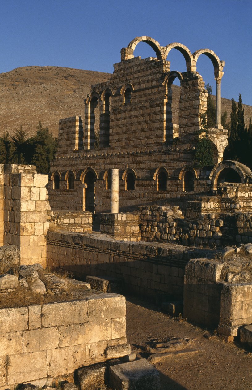 Udsigt over paladset, Umayyad-perioden (661-750) af Islamic School