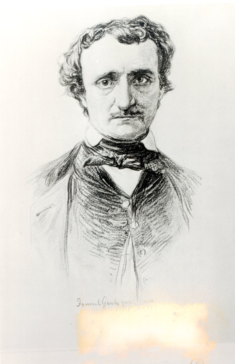 Edgar Allan Poe (1809-49) 1907 af Ismael Gentz