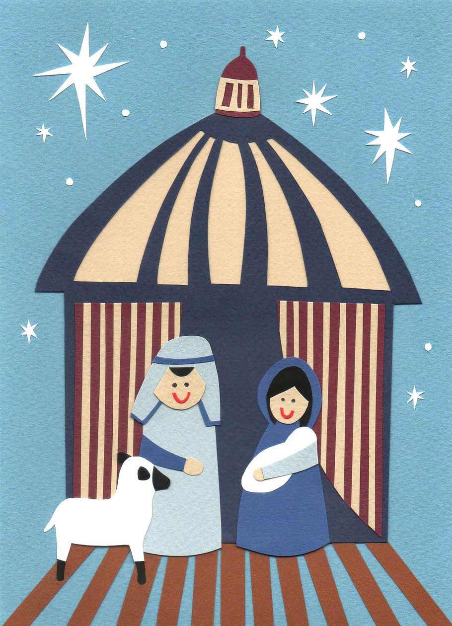 Fødselskirken, 2014 (klippet papir) af Isobel Barber