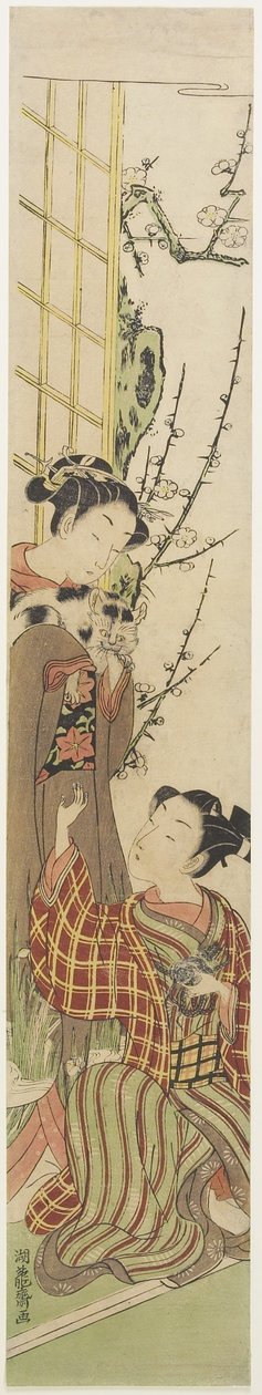 (Kat og Mus), ca. 1780 af Isoda Koryusai