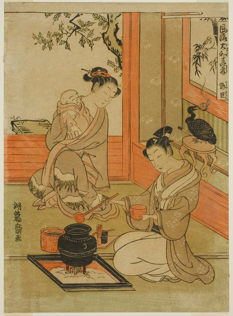 Kakkyo (kinesisk: Guo Ju), fra serien "Fashionable Japanese Versions of the Twenty-four Paragons of Filial Piety (Furyu Yamato nijushiko)". af Isoda Koryusai
