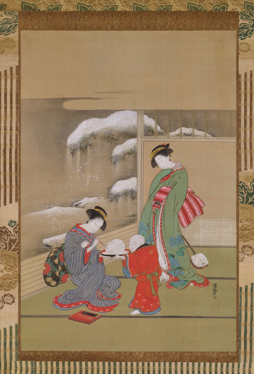 At male øjnene på en snekanin, ca. 1780. af Isoda Koryusai