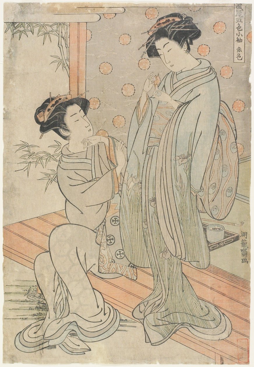 Rød af Isoda Koryusai