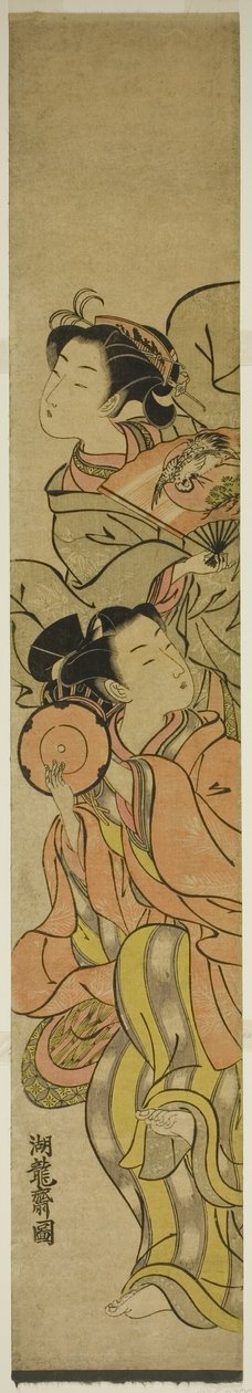 To dansere af Isoda Koryusai