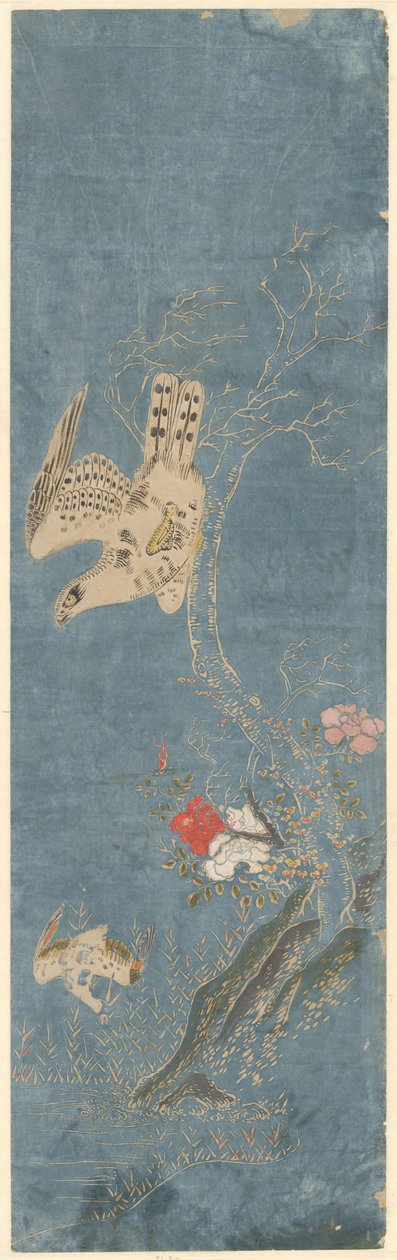 Høg på jagt efter en and af Isoda Kôryûsai (attributed to)