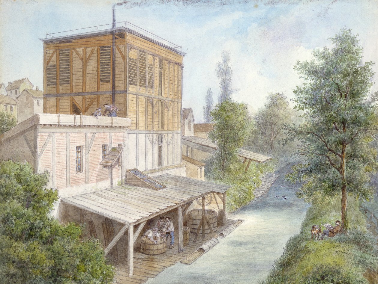 The Bievre i Gentilly, 1865 af Isodore Laurent Deroy