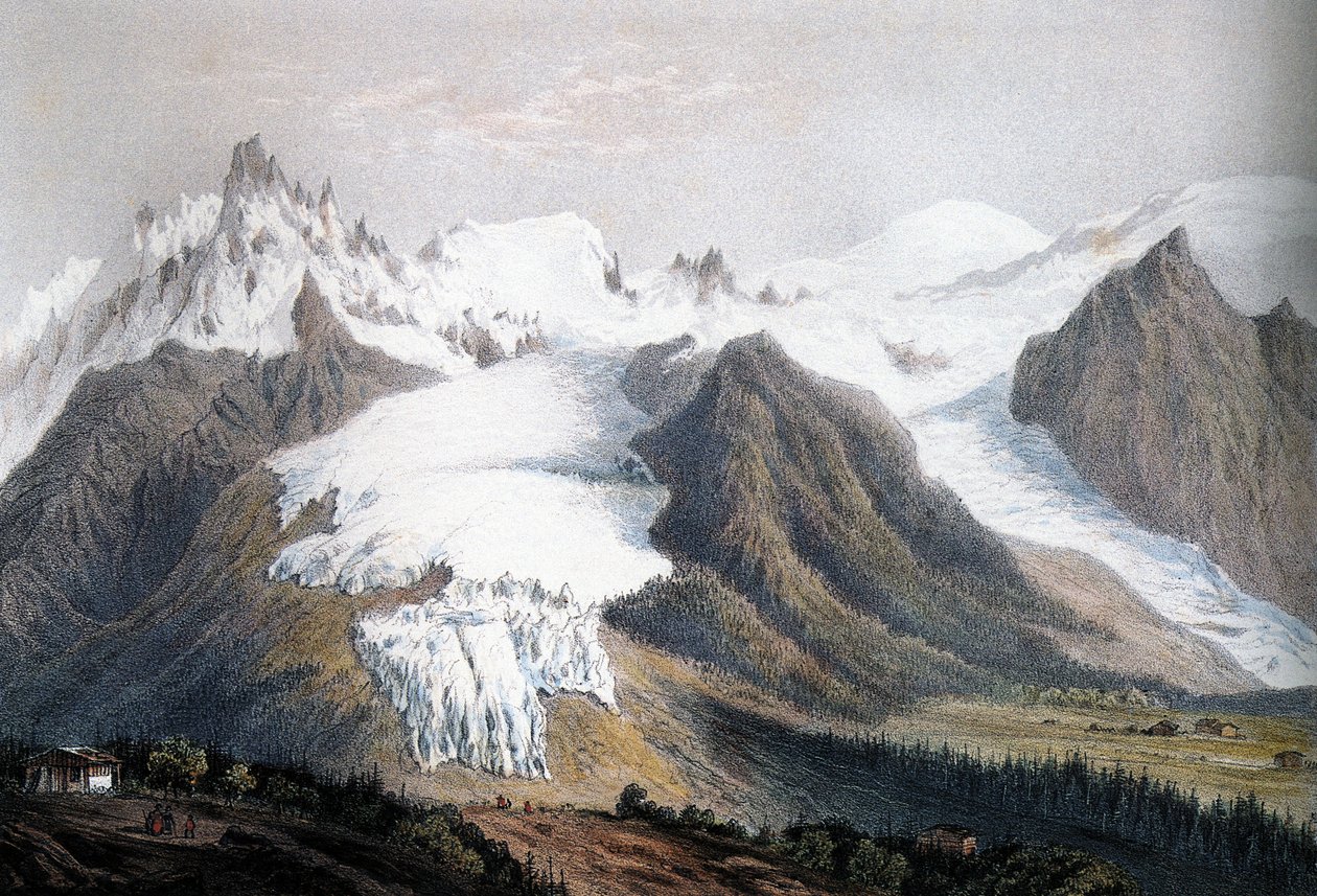 Mont-Blanc-massivet af Isodore Laurent Deroy