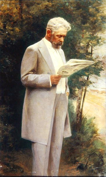 Portræt af forfatteren Nikolay G. Garin (1852-1906) 1905 af Israel Abramovich Pass