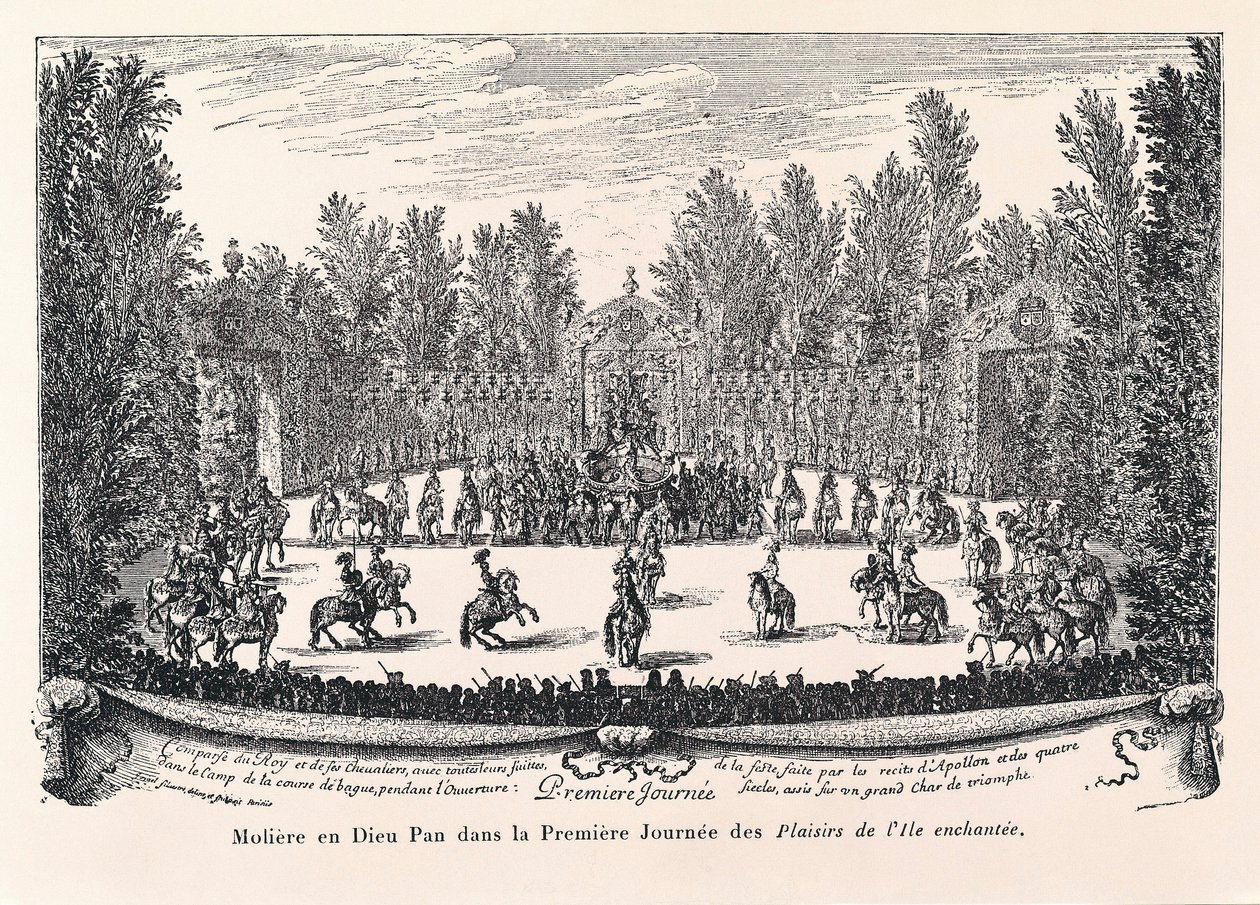 Moliere in God Pan, Illustration af "Les Plaisirs de l