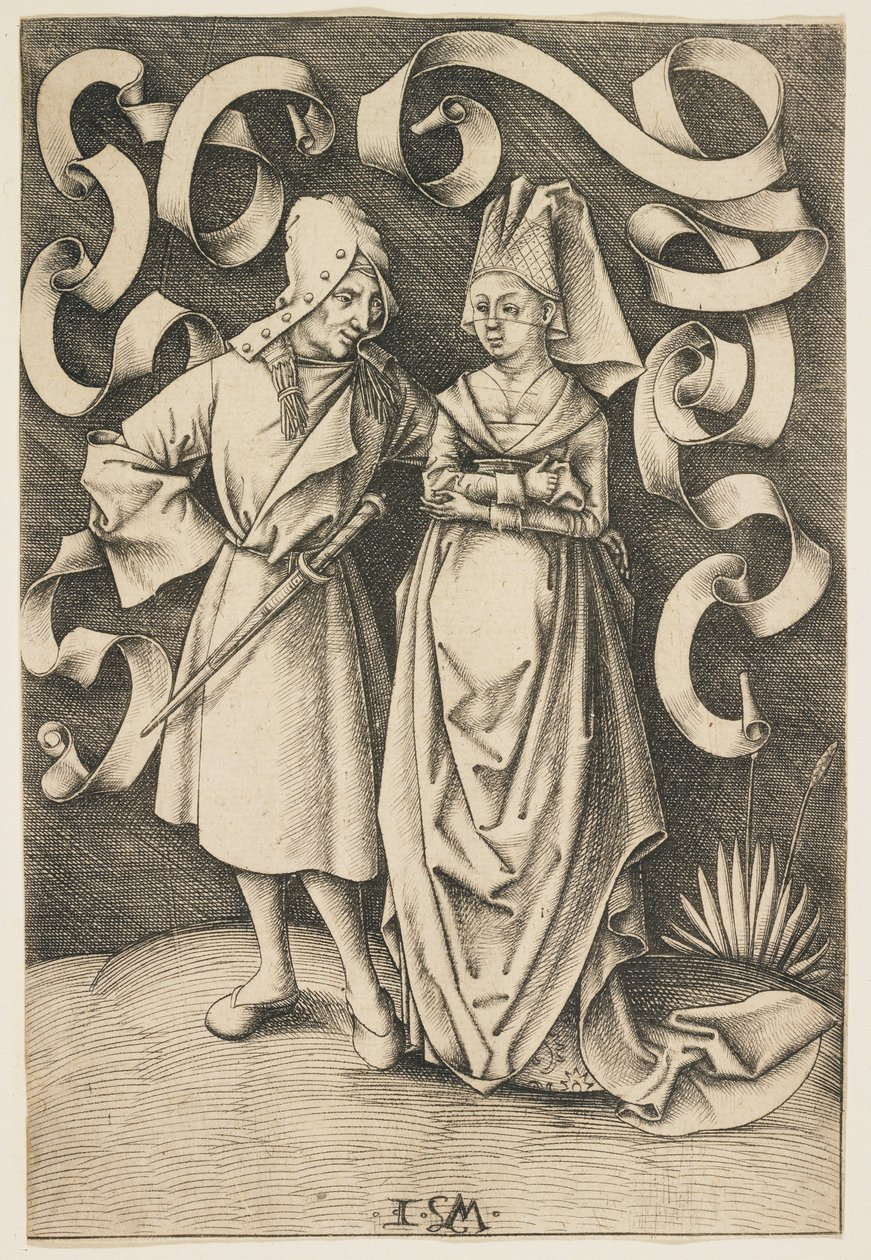 Det uensartede par, ca. 1495-1497 af Israhel van Meckenem the younger
