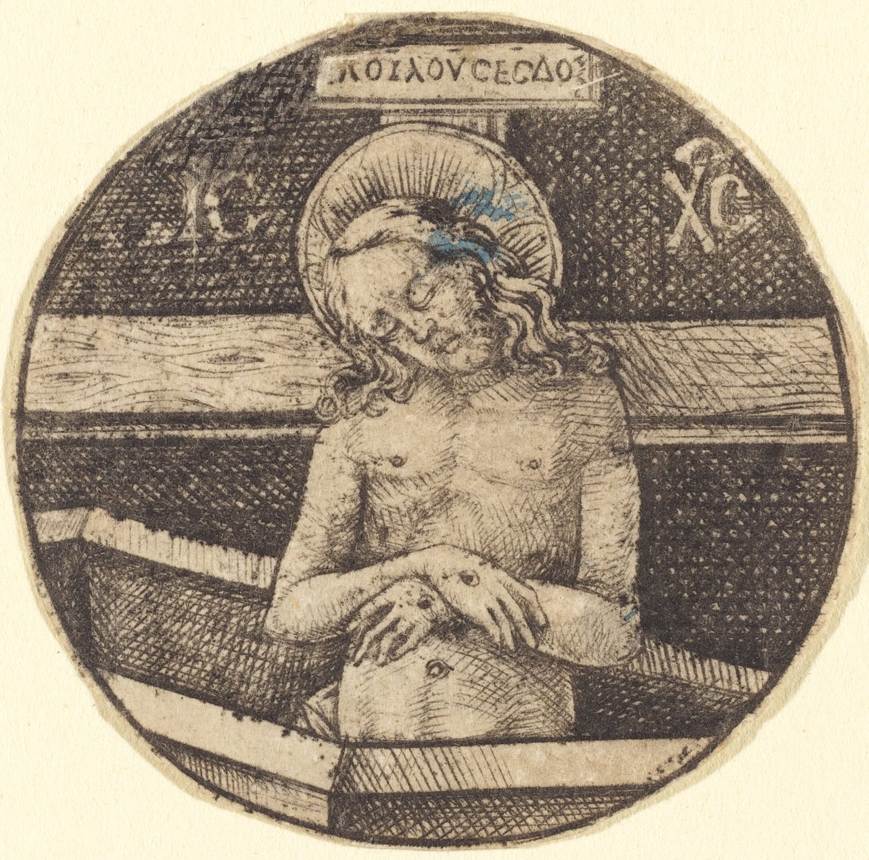 Kristus som sorgens mand, ca. 14701480. af Israhel van Meckenem