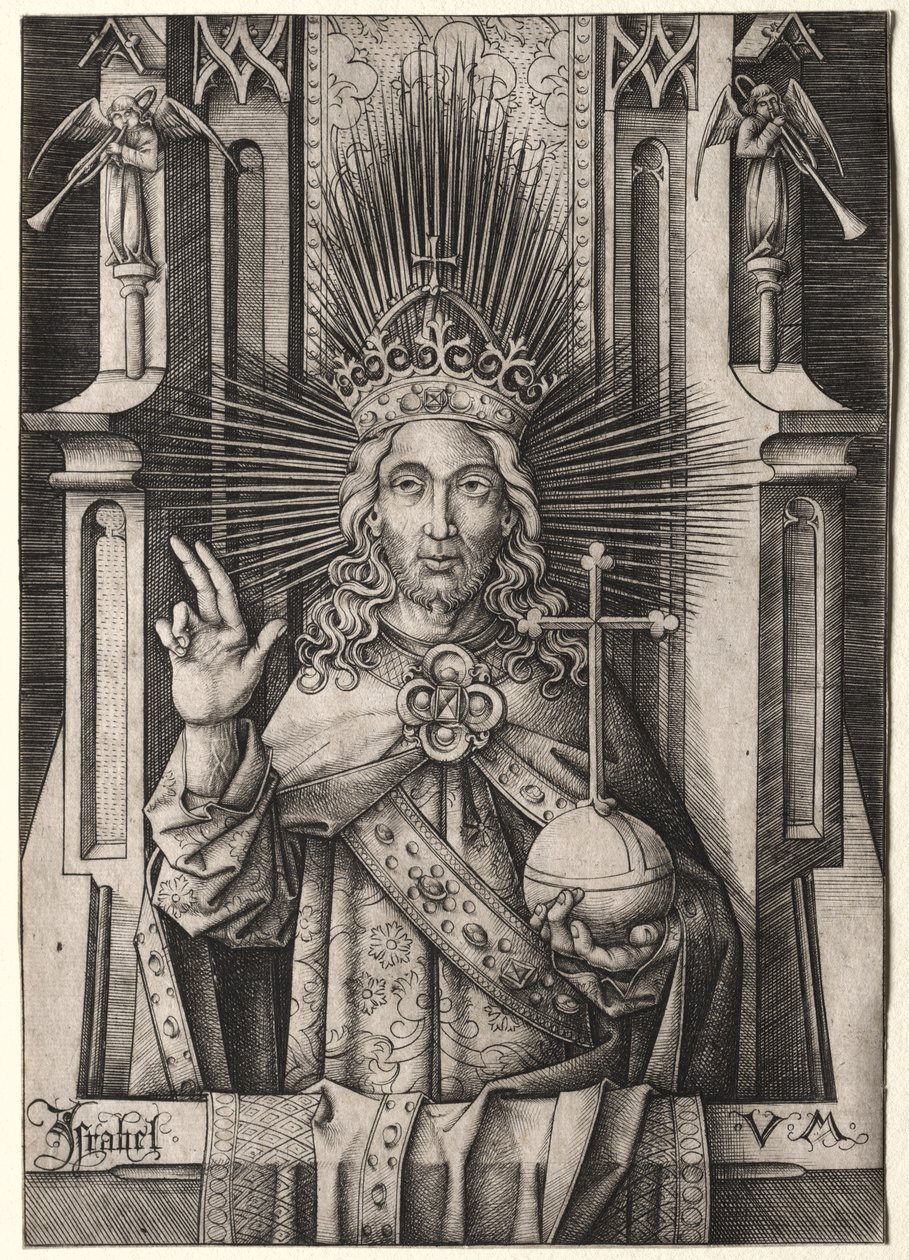 Kristus forløseren (før Salvatore) af Israhel van Meckenem