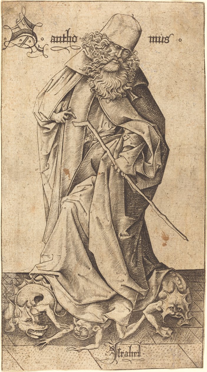 Sankt Antonius af Israhel van Meckenem
