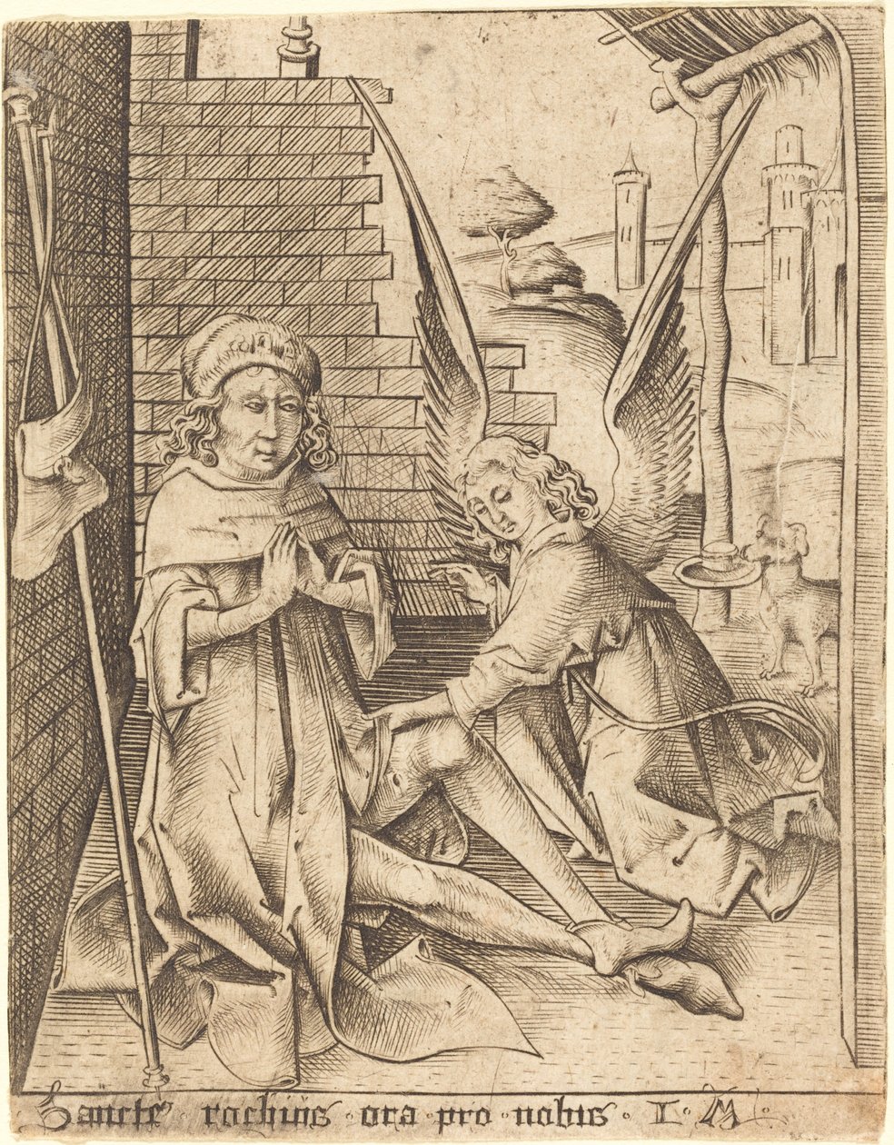 Saint-Roch af Israhel van Meckenem