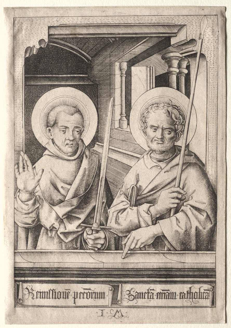 St. Paul og St. Thomas. af Israhel van Meckenem