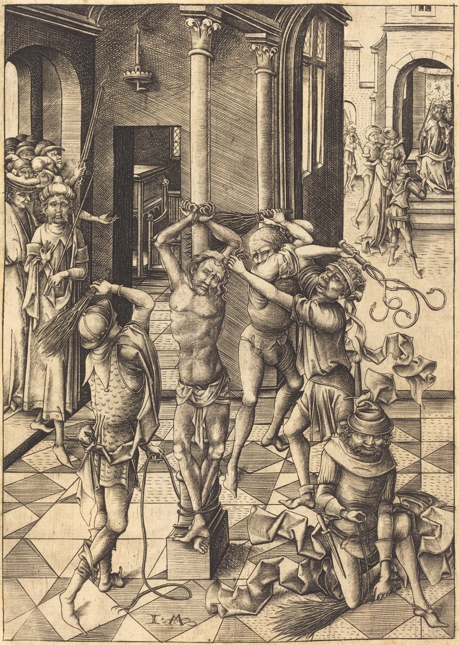 Flageleringen, ca. 1480. af Israhel van Meckenem