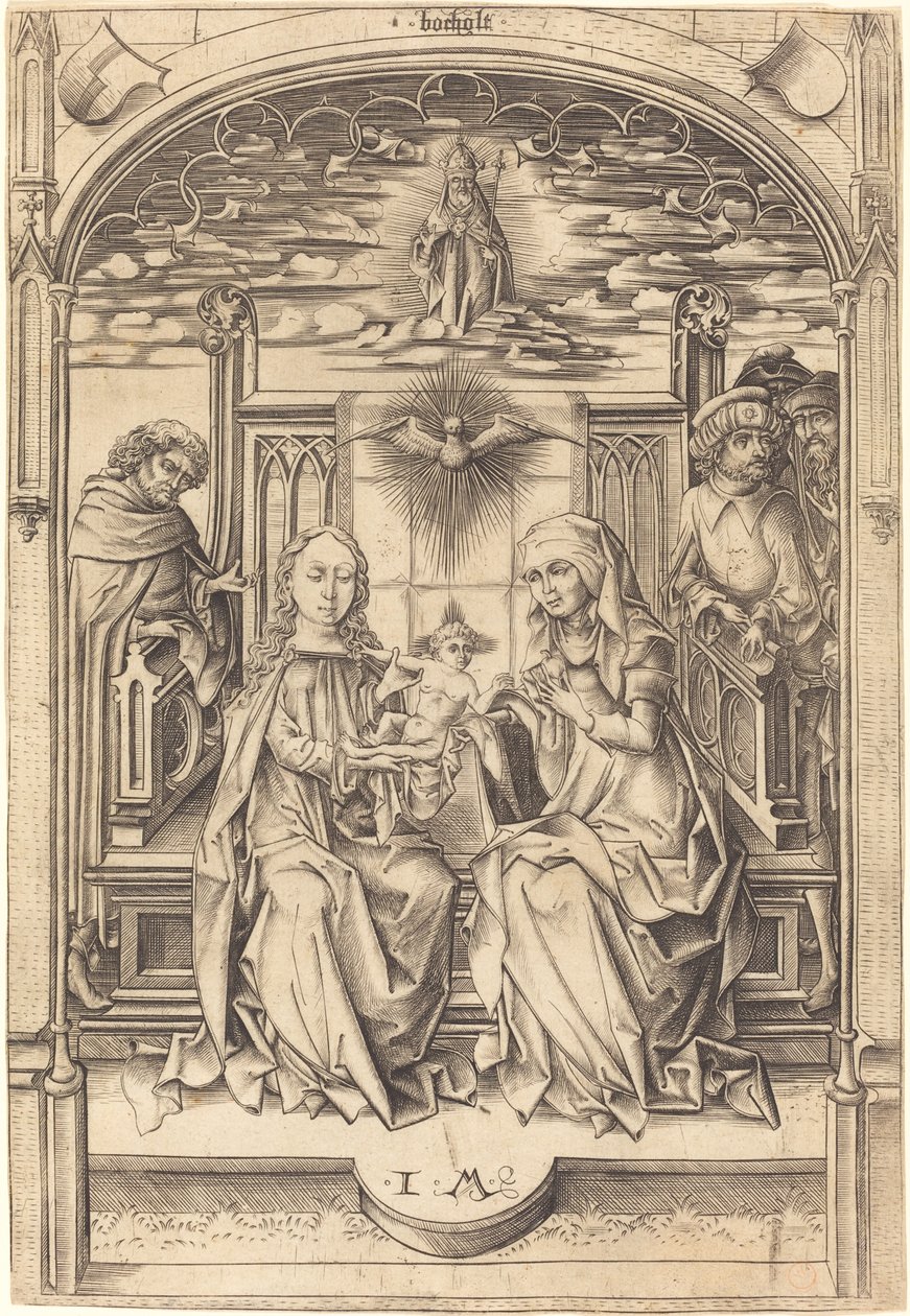 Den hellige familie, ca. 14751480. af Israhel van Meckenem
