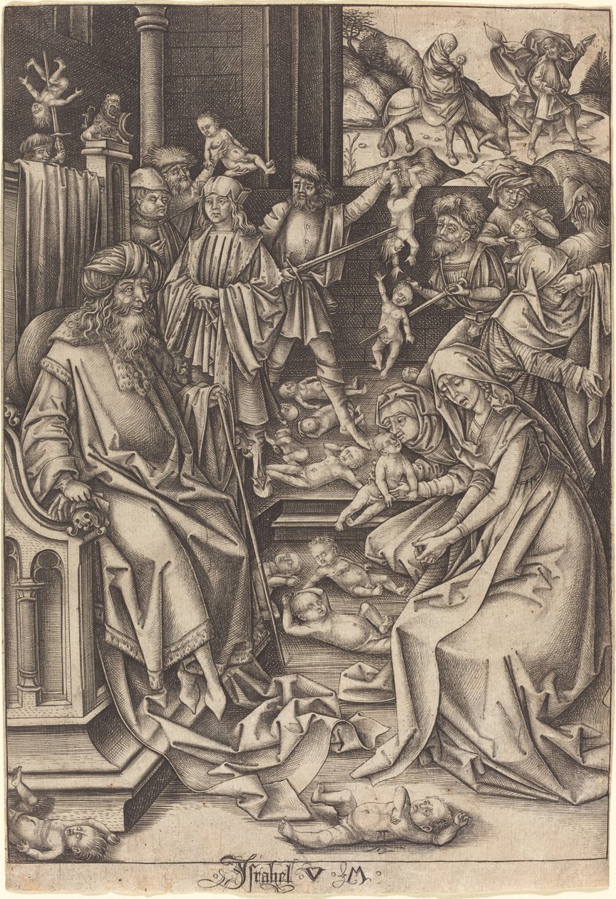 Massakren på de uskyldige af Israhel van Meckenem after Hans Holbein the Elder