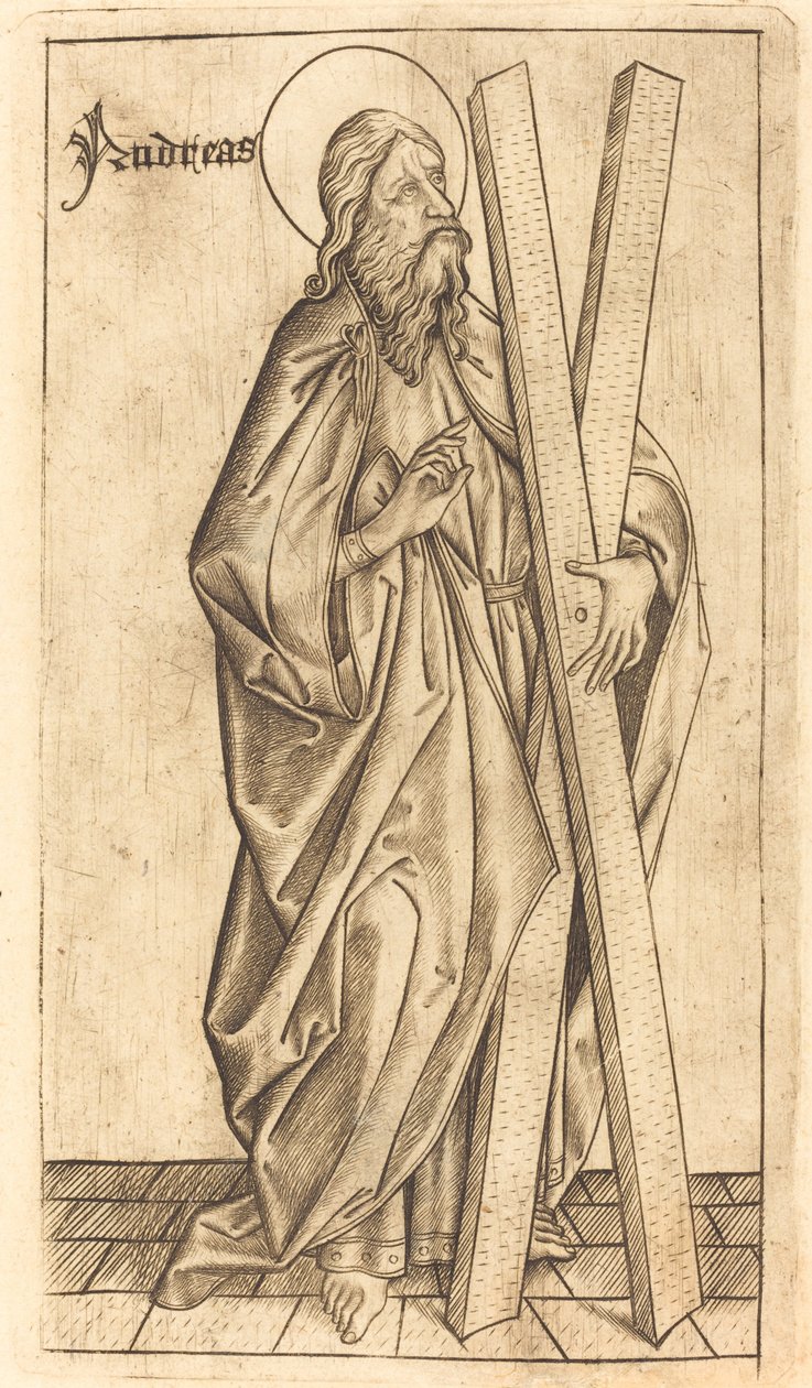 Sankt Andreas af Israhel van Meckenem after Master E.S.