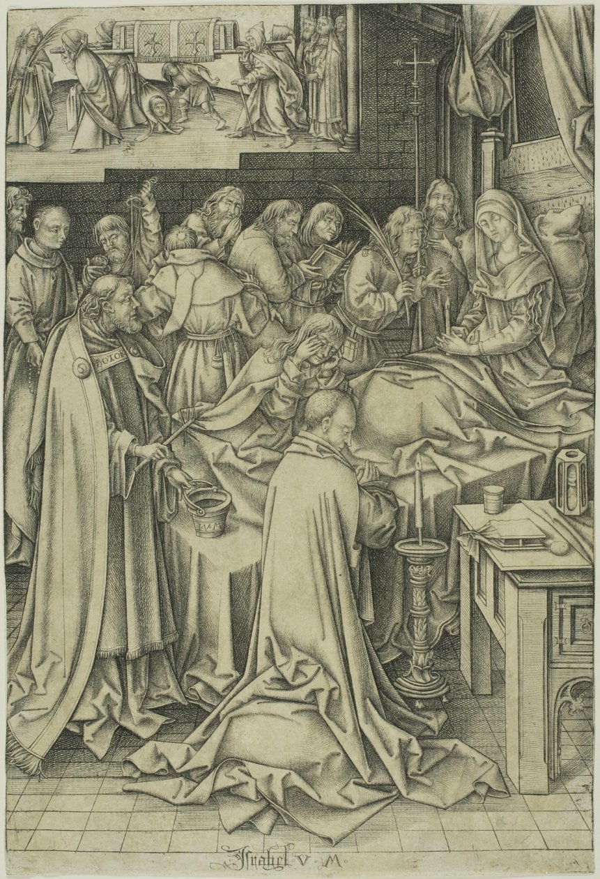 Jomfruens død af Israhel van Meckenem the younger
