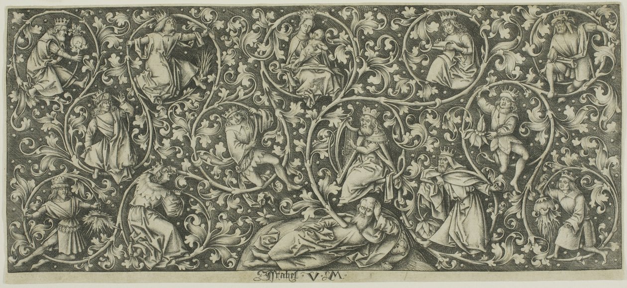 Ornament med Jesses træ af Israhel van Meckenem the younger