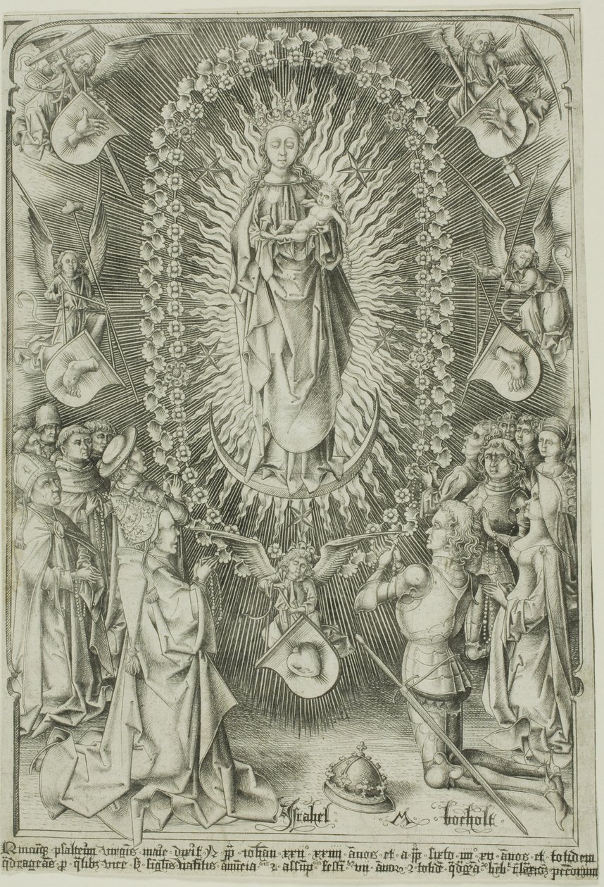 Rosenkransens Madonna af Israhel van Meckenem the younger