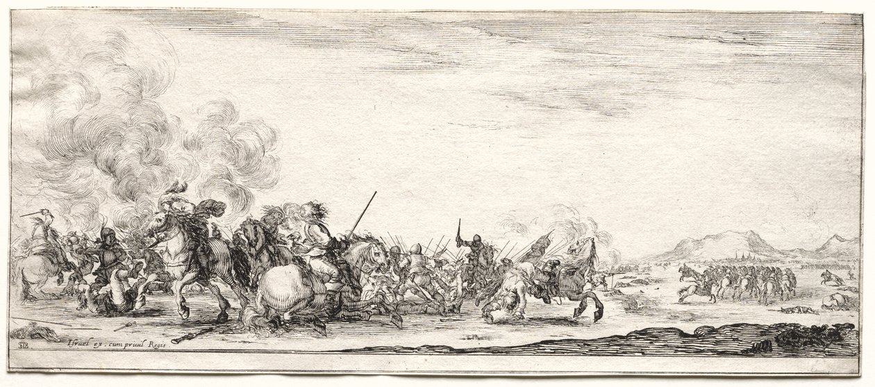 Peace and War: Cavalry Skirmish af Israël Henriet