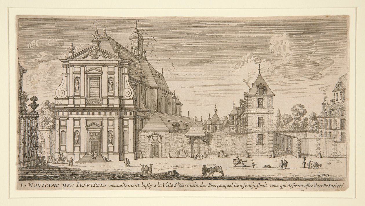 Jesuit-novitiat i St. Germain des Pres af Israël Silvestre