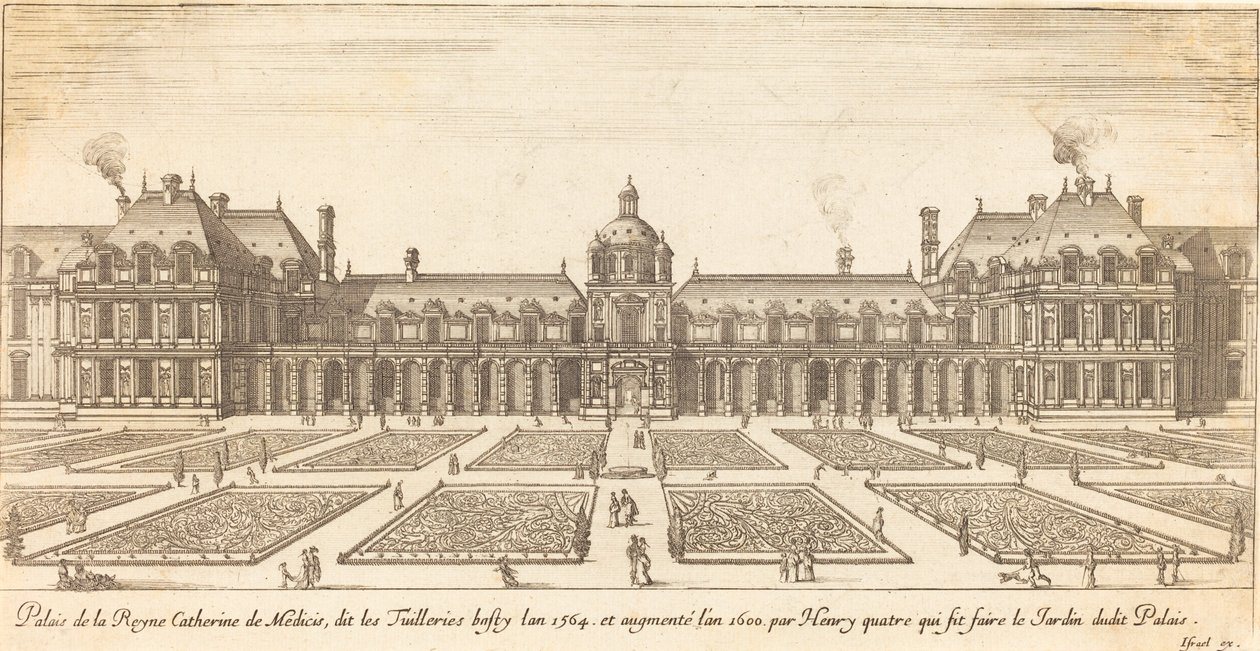 Dronning Catherine de Medicis palads af Israël Silvestre
