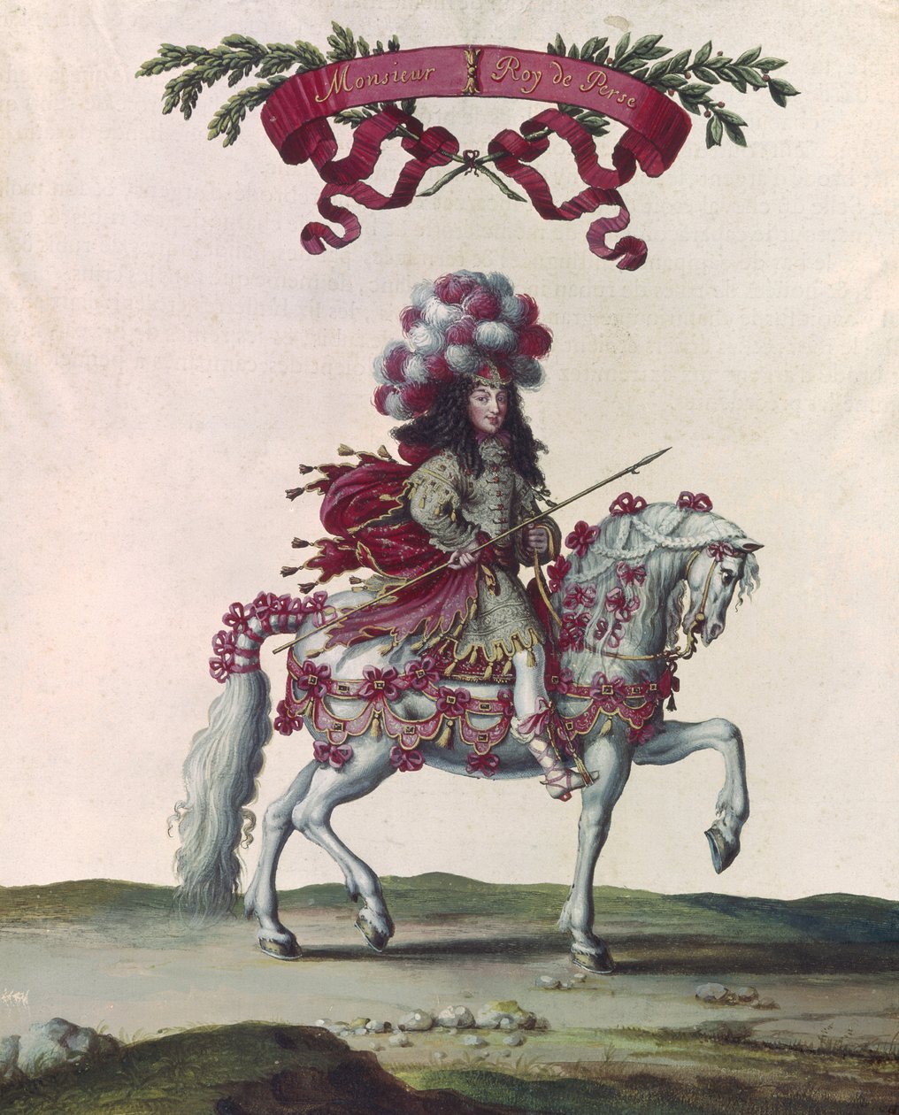 Philippe I (1640-1701) hertug af Orleans som konge af Persien, en del af karrusellen givet af Ludvig XIV (1638-1715) foran Tuilerierne, 5. juni 1662 af Israël Silvestre the Younger