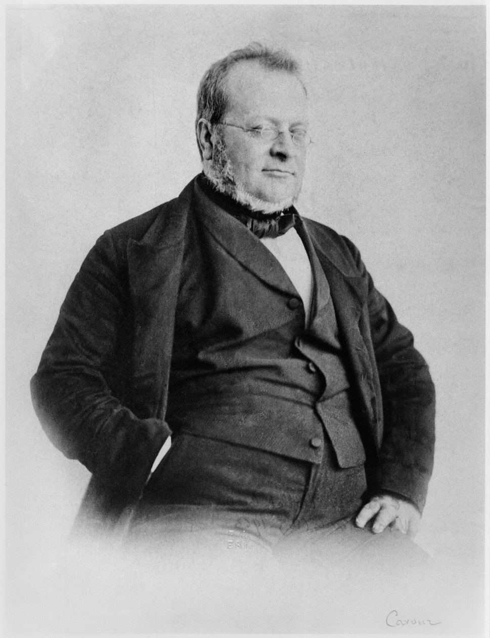 Grev Camillo Berso af Cavour (1810-61) af Italian Photographer
