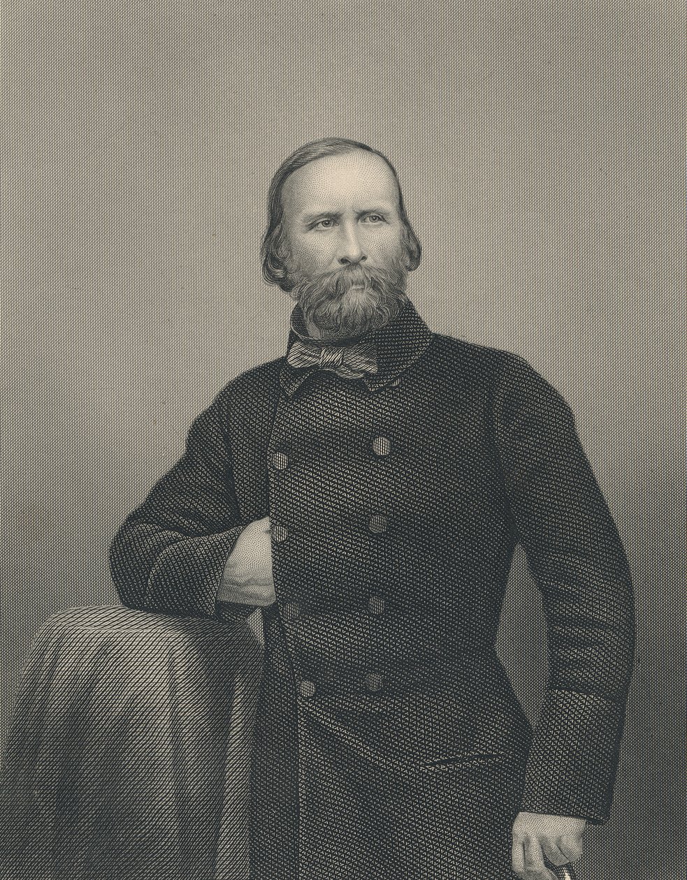 Giuseppe Garibaldi, graveret af D.J Pound af Italian Photographer